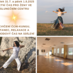 LETNÍ POHODOVÝ ČAS PRO ŽENY VE SLUNEČNÍM CENTRU ZNOJMO